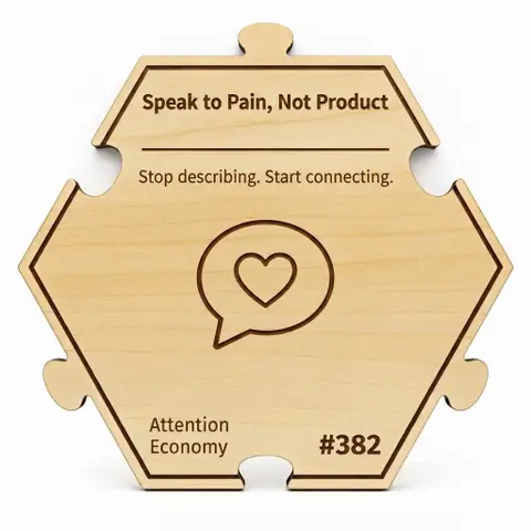 Speak to Pain, Not Product — Puzzle4Life™ piece front
