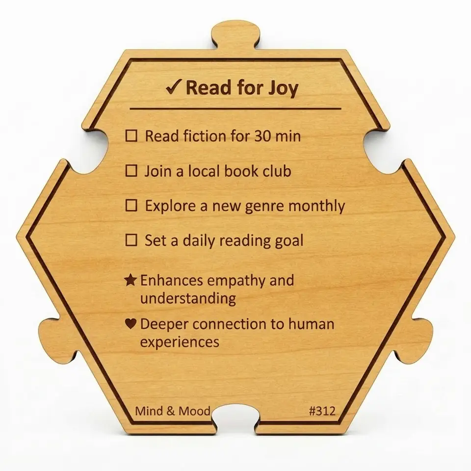 Unlock Joy Through Fiction — Puzzle4Life™ piece back