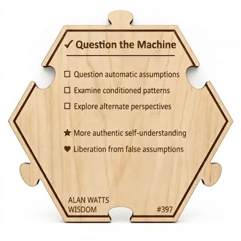 Question the Machine — Puzzle4Life™ piece back