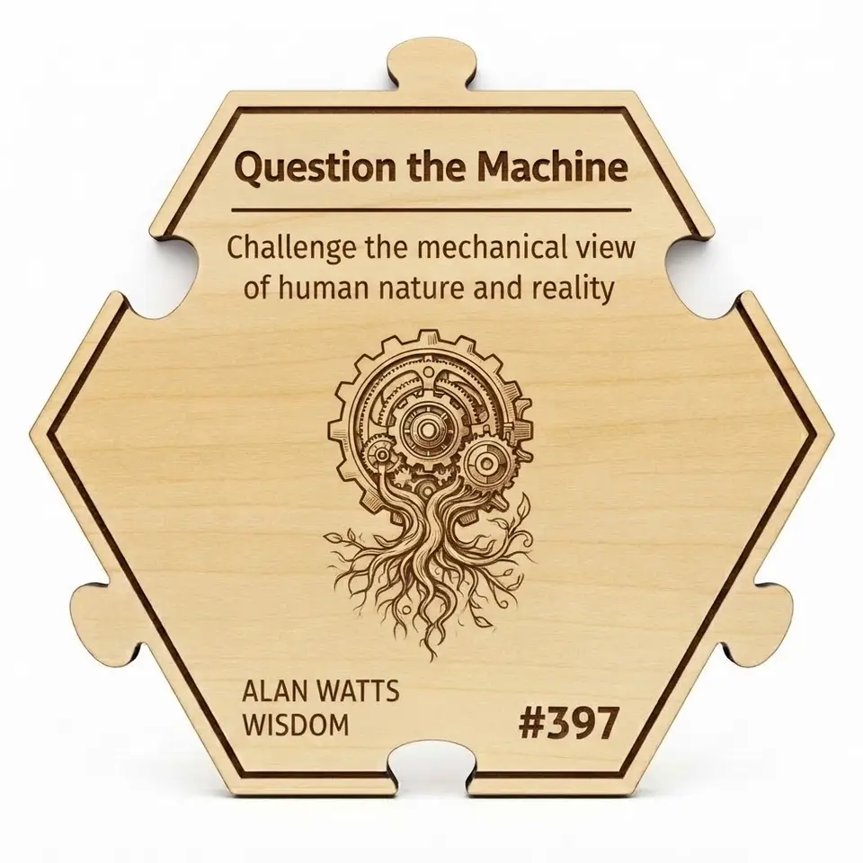Question the Machine — Puzzle4Life™ piece front