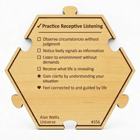 The Practice of Receptive Listening — Puzzle4Life™ piece back