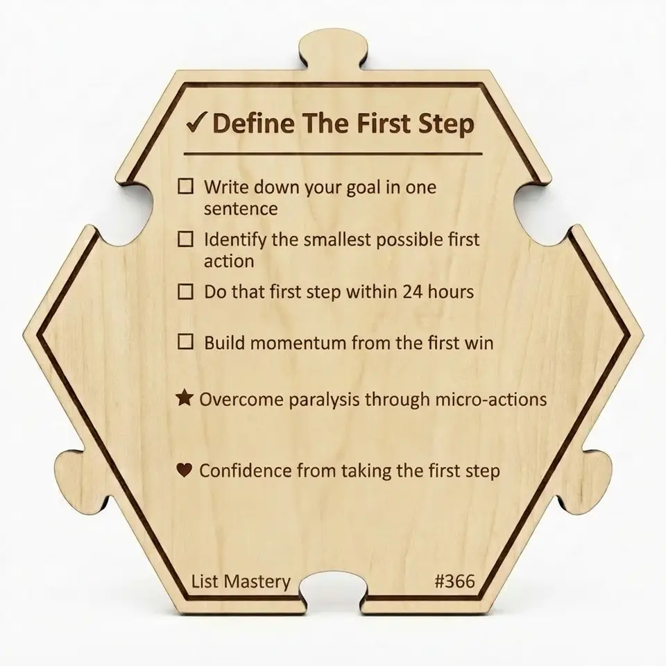 Define The First Step — Puzzle4Life™ piece back