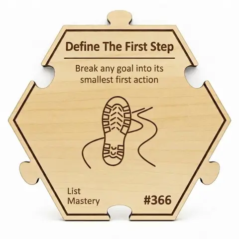 Define The First Step — Puzzle4Life™ piece front