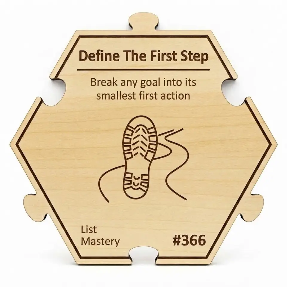 Define The First Step — Puzzle4Life™ piece front