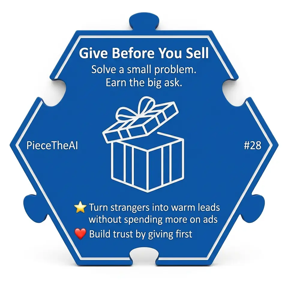 Give Before You Sell — Puzzle4Life™ piece front