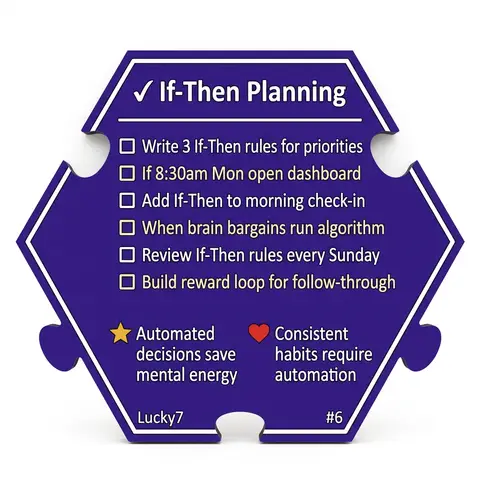 If Then — Puzzle4Life™ piece back