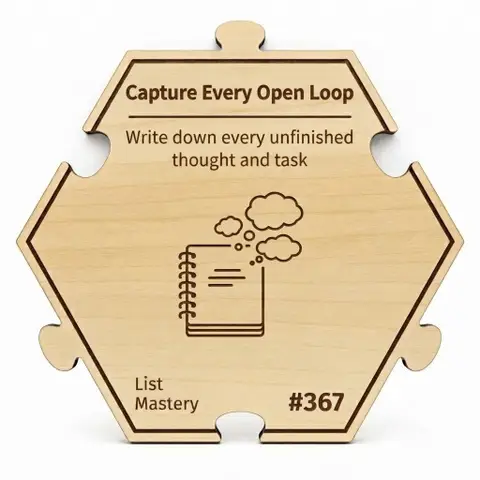 Capture Every Open Loop — Puzzle4Life™ piece front