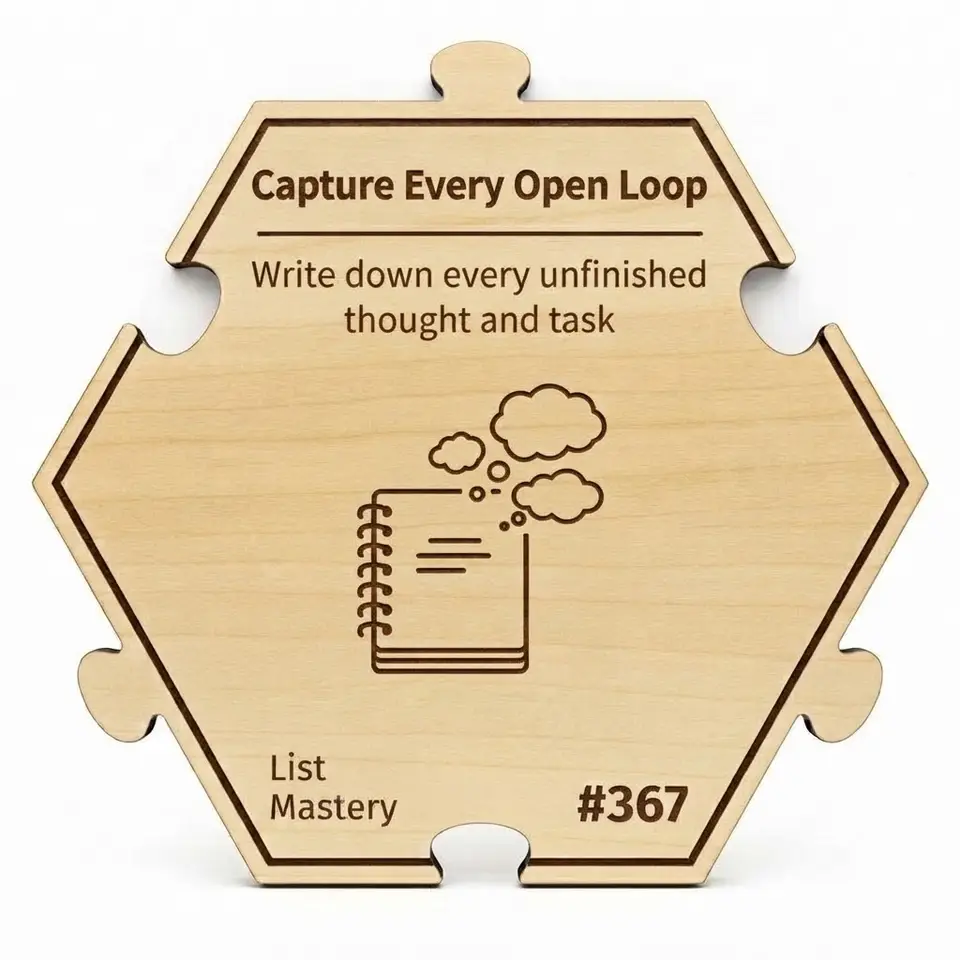 Capture Every Open Loop — Puzzle4Life™ piece front