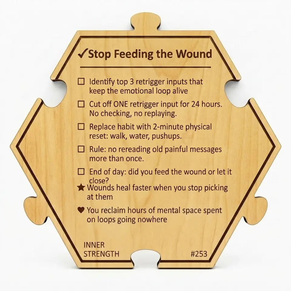 Stop Feeding the Wound — Puzzle4Life™ piece back