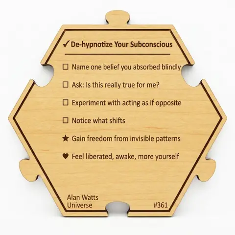 De-hypnotize Your Subconscious — Puzzle4Life™ piece back