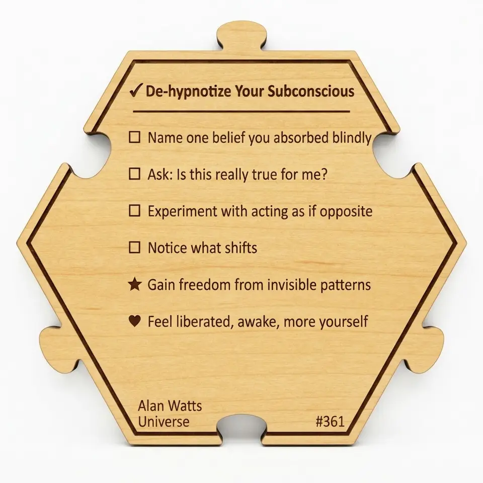 De-hypnotize Your Subconscious — Puzzle4Life™ piece back