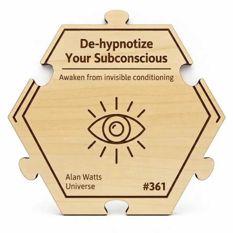 De-hypnotize Your Subconscious — Puzzle4Life™ piece front