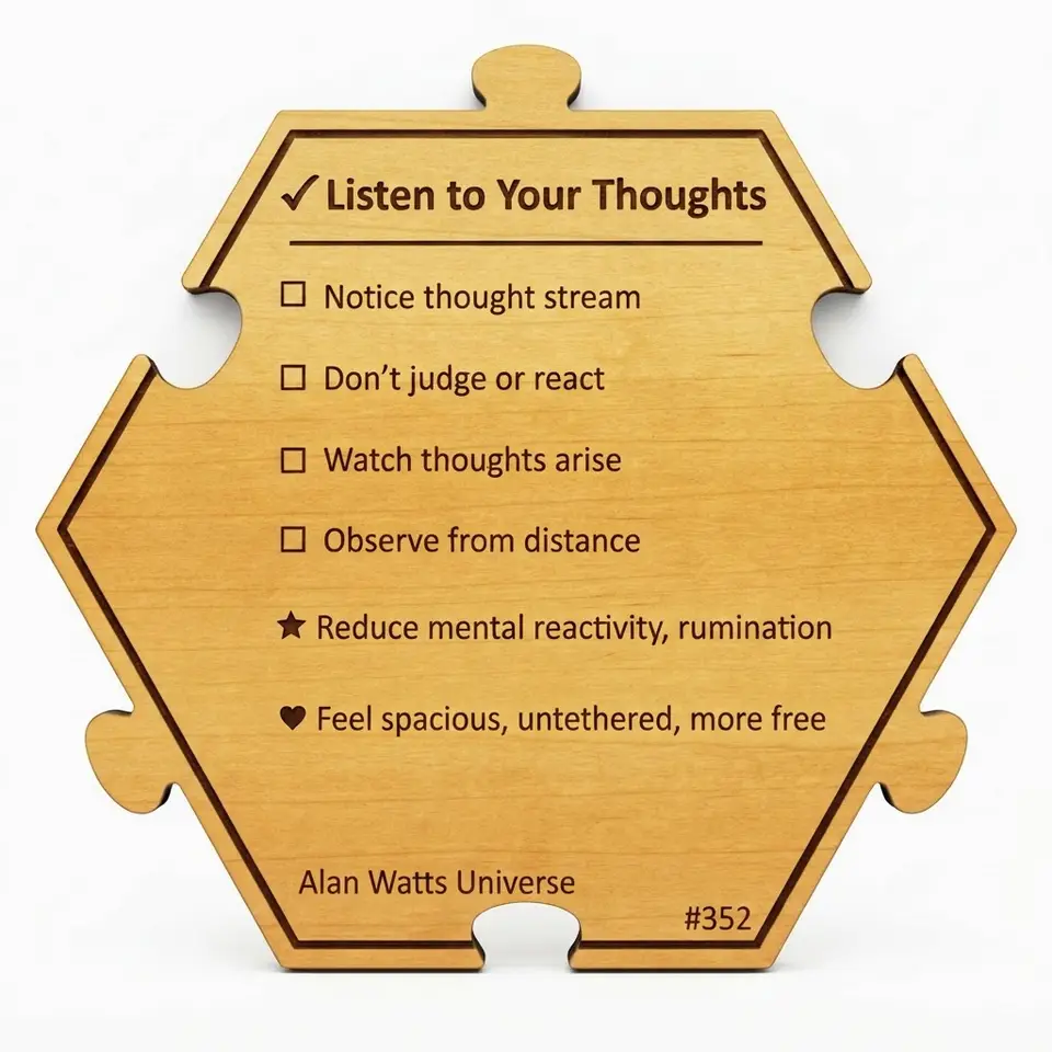 Listen to Your Thoughts — Puzzle4Life™ piece back