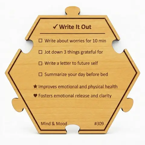 Transform Thoughts Through Writing — Puzzle4Life™ piece back