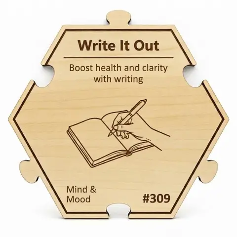 Transform Thoughts Through Writing — Puzzle4Life™ piece front