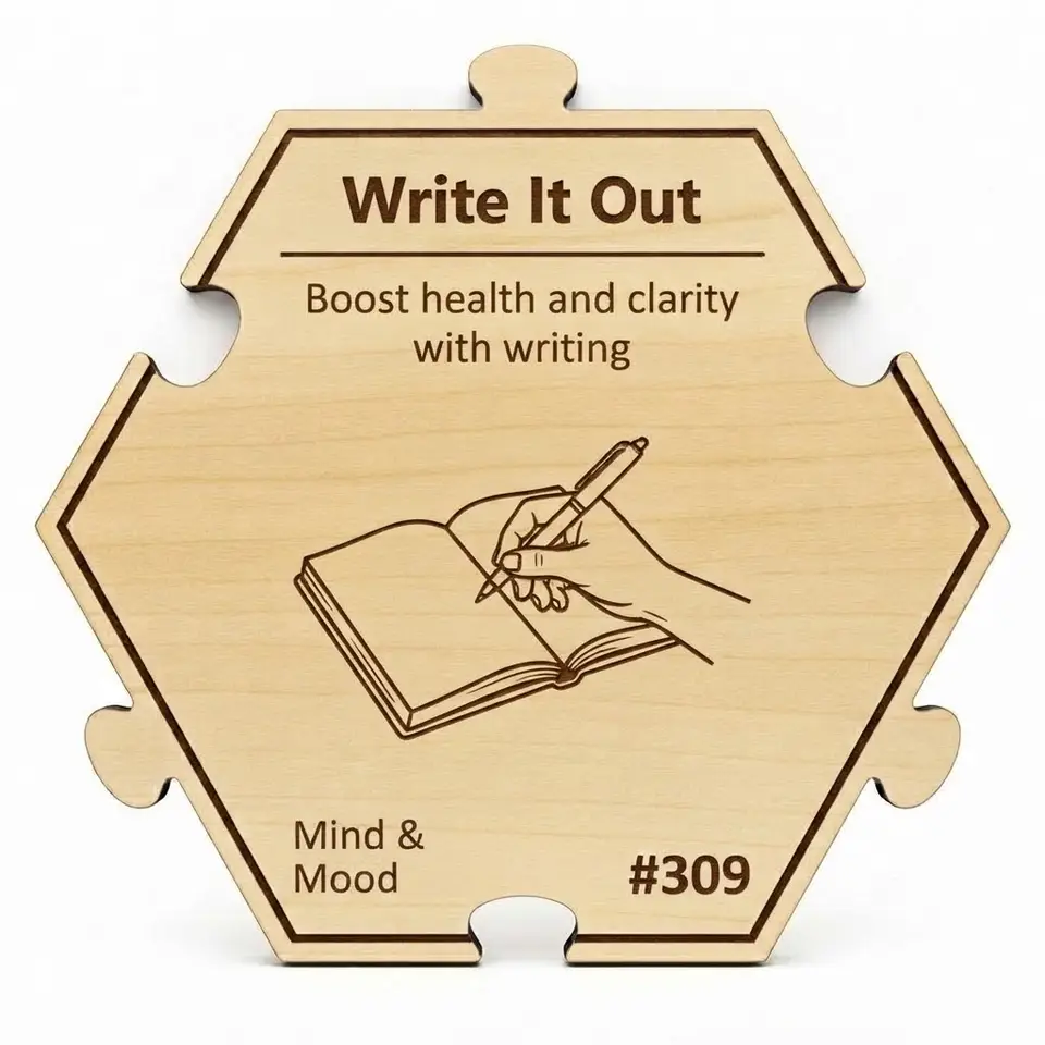 Transform Thoughts Through Writing — Puzzle4Life™ piece front