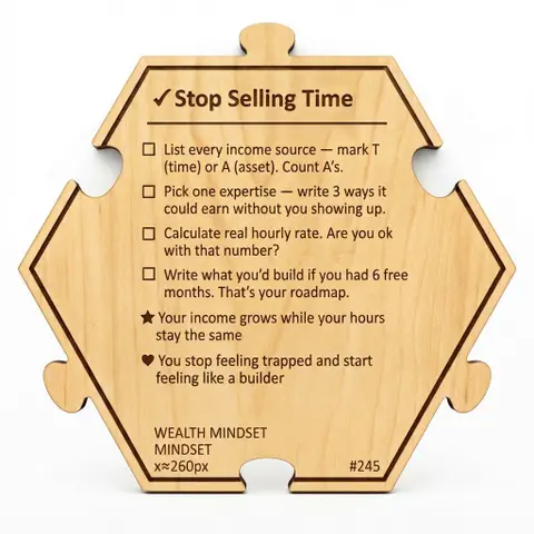 Stop Selling Time — Puzzle4Life™ piece back