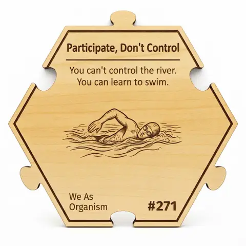 Participate. Don't Control. — Puzzle4Life™ piece front