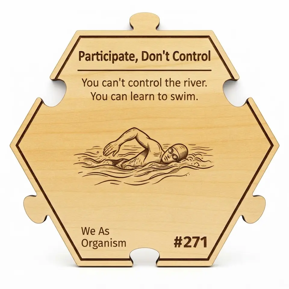 Participate. Don't Control. — Puzzle4Life™ piece front
