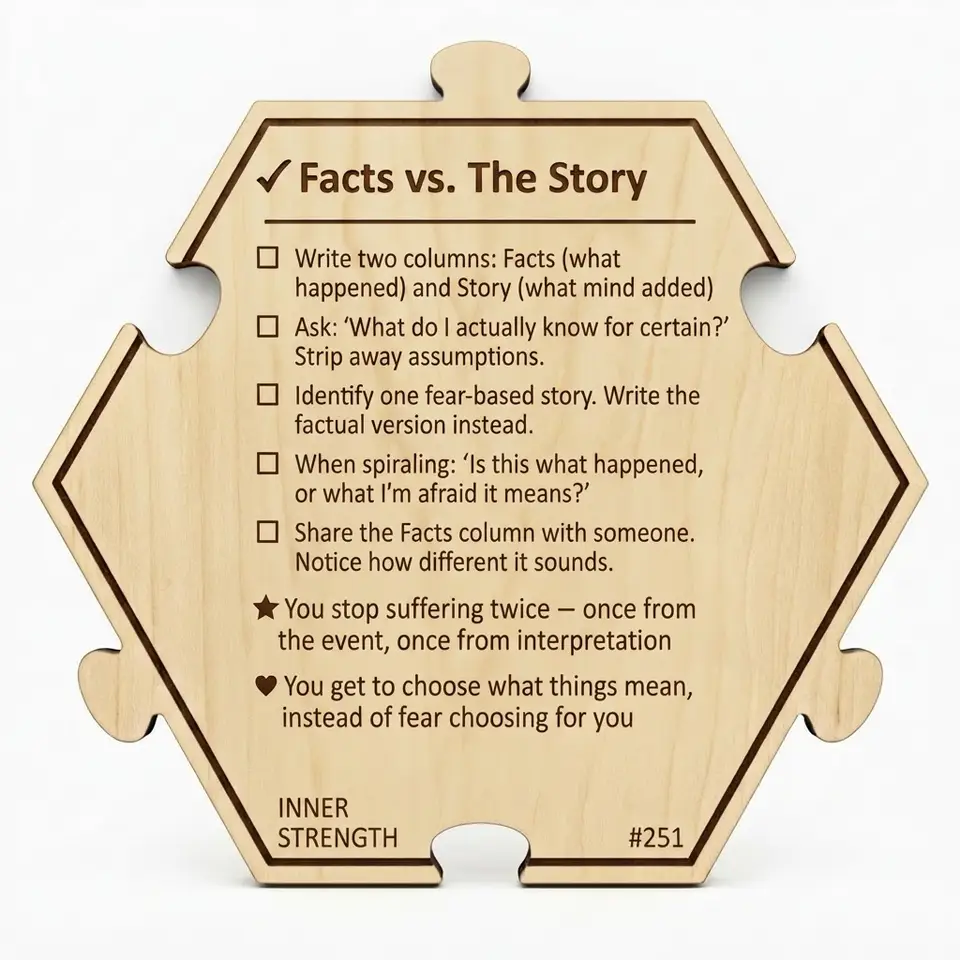 Facts vs. The Story — Puzzle4Life™ piece back
