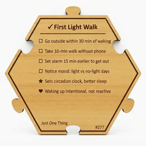 First Light Walk — Puzzle4Life™ piece back