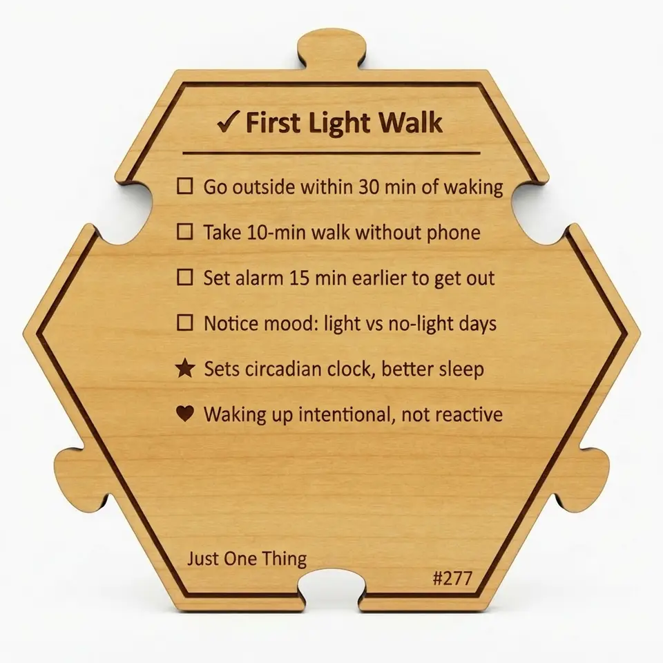 First Light Walk — Puzzle4Life™ piece back