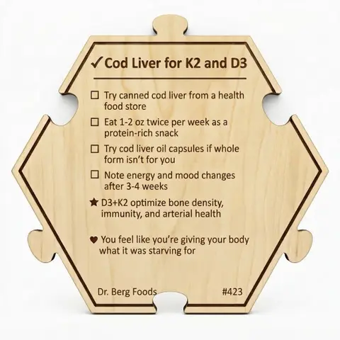 Dr. Berg — 7 Healthiest Foods #423 — Puzzle4Life™ piece back