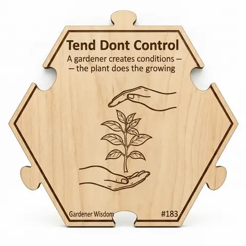 Tend Dont Control — Puzzle4Life™ piece front