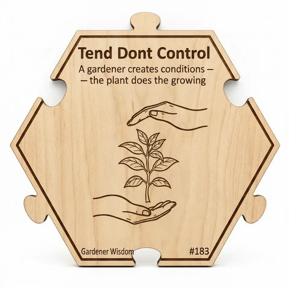 Tend Dont Control — Puzzle4Life™ piece front