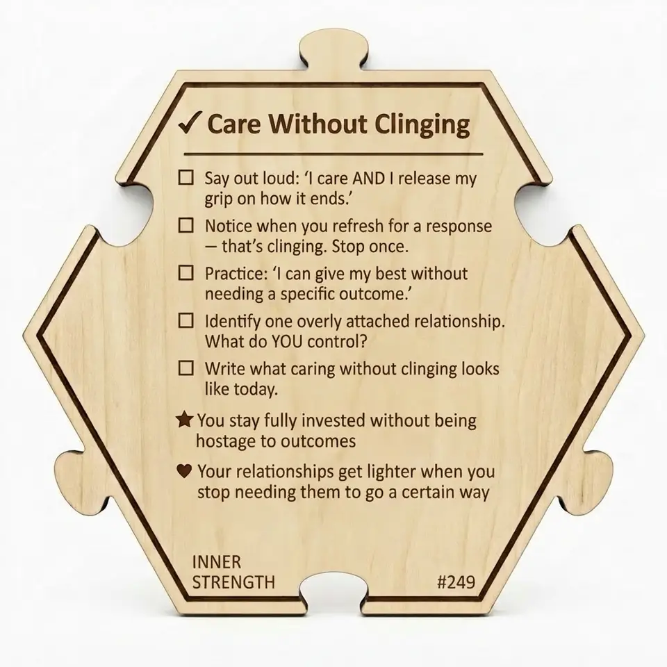 Care Without Clinging — Puzzle4Life™ piece back