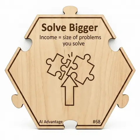 Solve Bigger — Puzzle4Life™ piece front