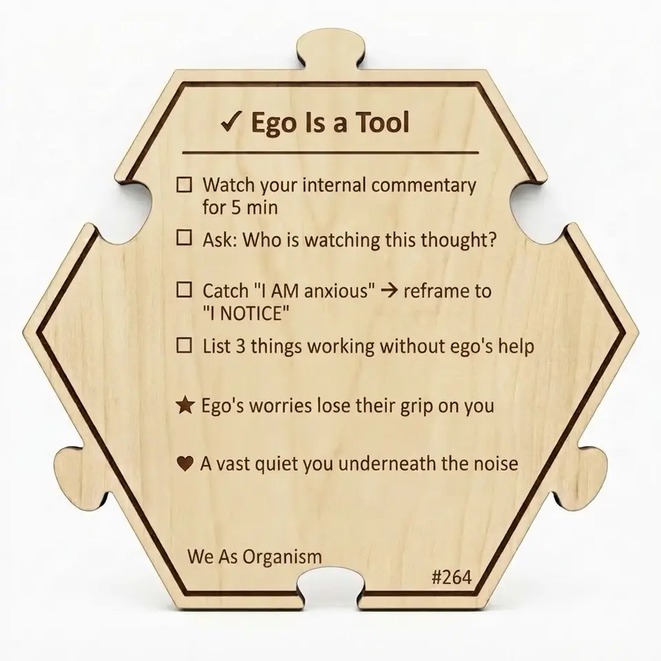 Ego Is a Tool — Puzzle4Life™ piece back