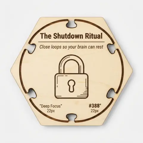 The Shutdown Ritual — Puzzle4Life™ piece front