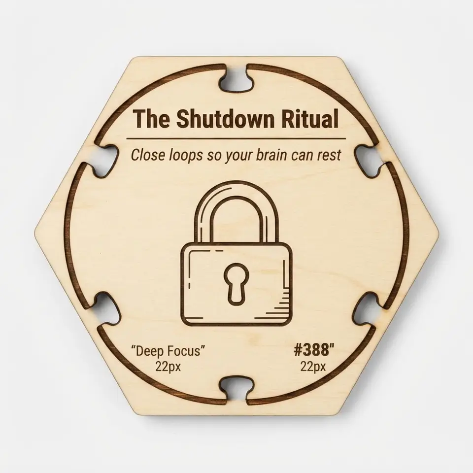 The Shutdown Ritual — Puzzle4Life™ piece front
