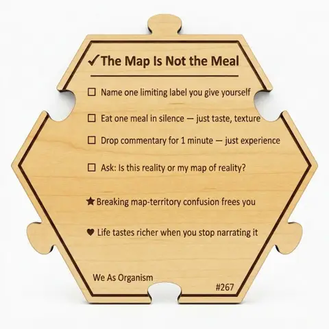 The Map Is Not the Meal — Puzzle4Life™ piece back