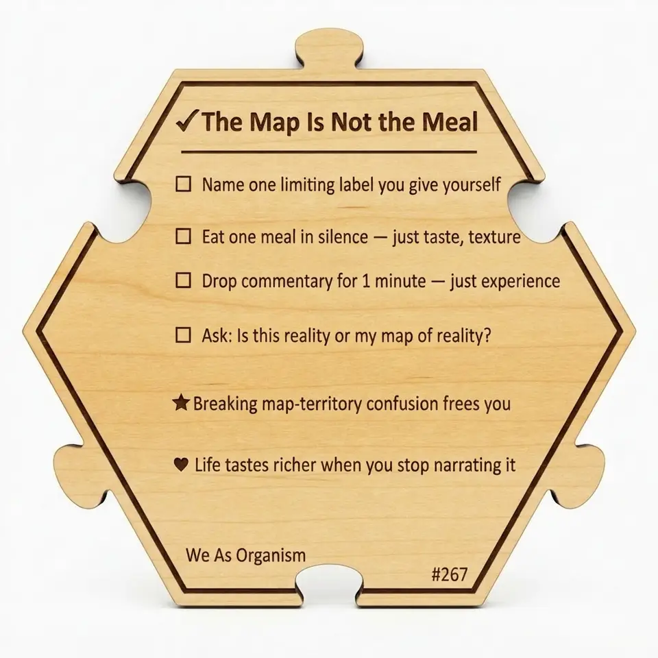 The Map Is Not the Meal — Puzzle4Life™ piece back
