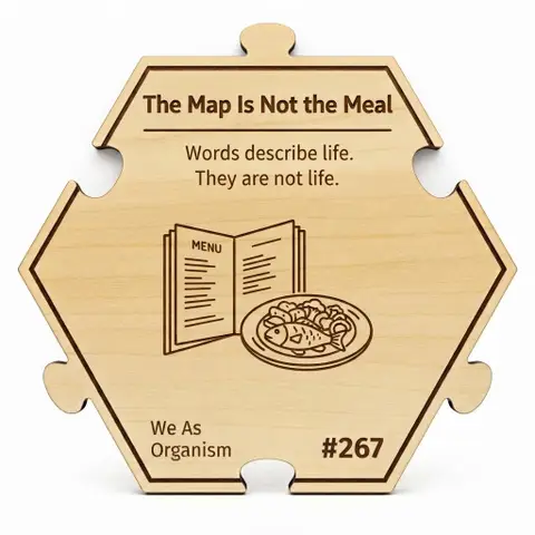 The Map Is Not the Meal — Puzzle4Life™ piece front