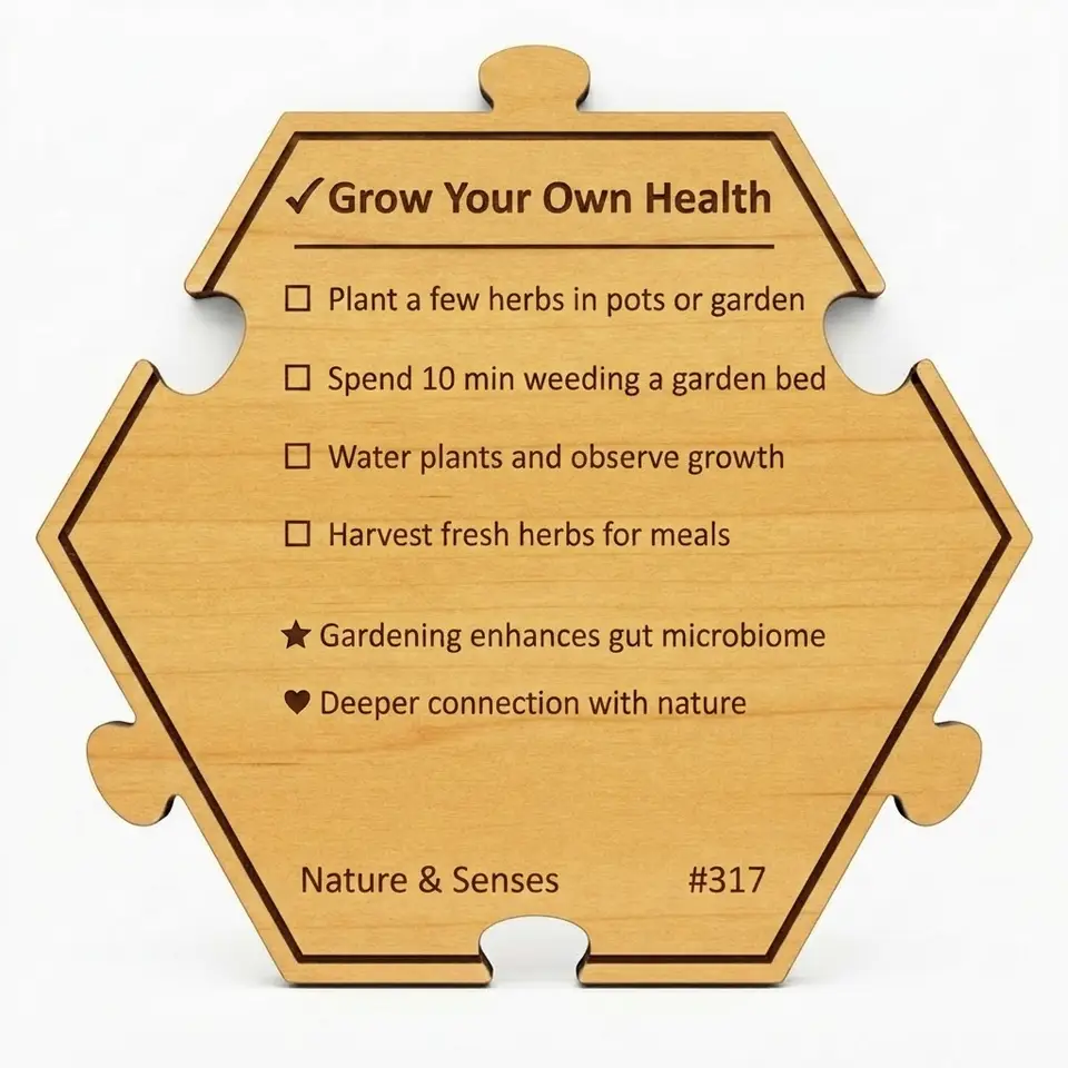 Grow Your Own Health — Puzzle4Life™ piece back