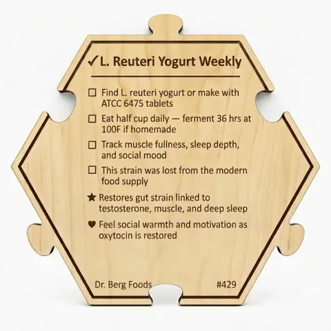 Dr. Berg — 7 Healthiest Foods #429 — Puzzle4Life™ piece back