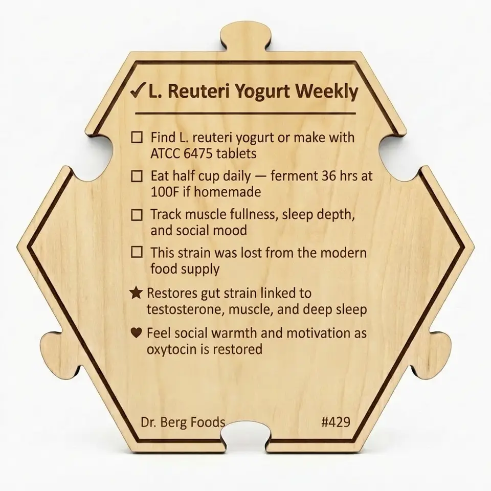 Dr. Berg — 7 Healthiest Foods #429 — Puzzle4Life™ piece back