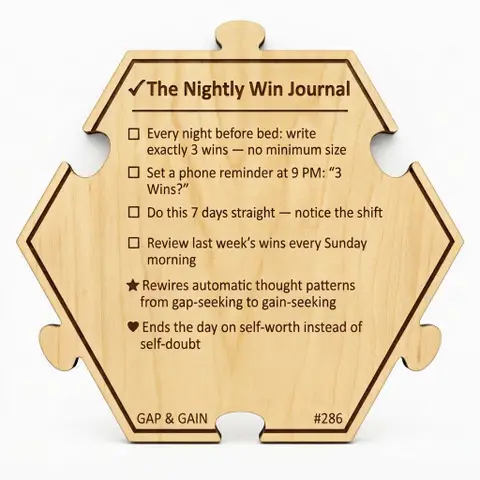 The Nightly Win Journal — Puzzle4Life™ piece back