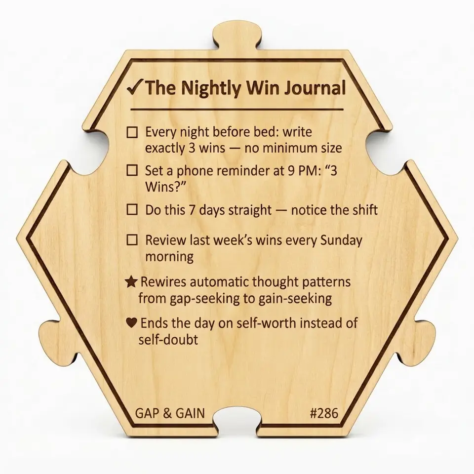 The Nightly Win Journal — Puzzle4Life™ piece back
