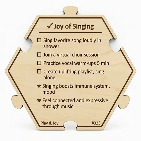 Embrace the Joy of Singing — Puzzle4Life™ piece back