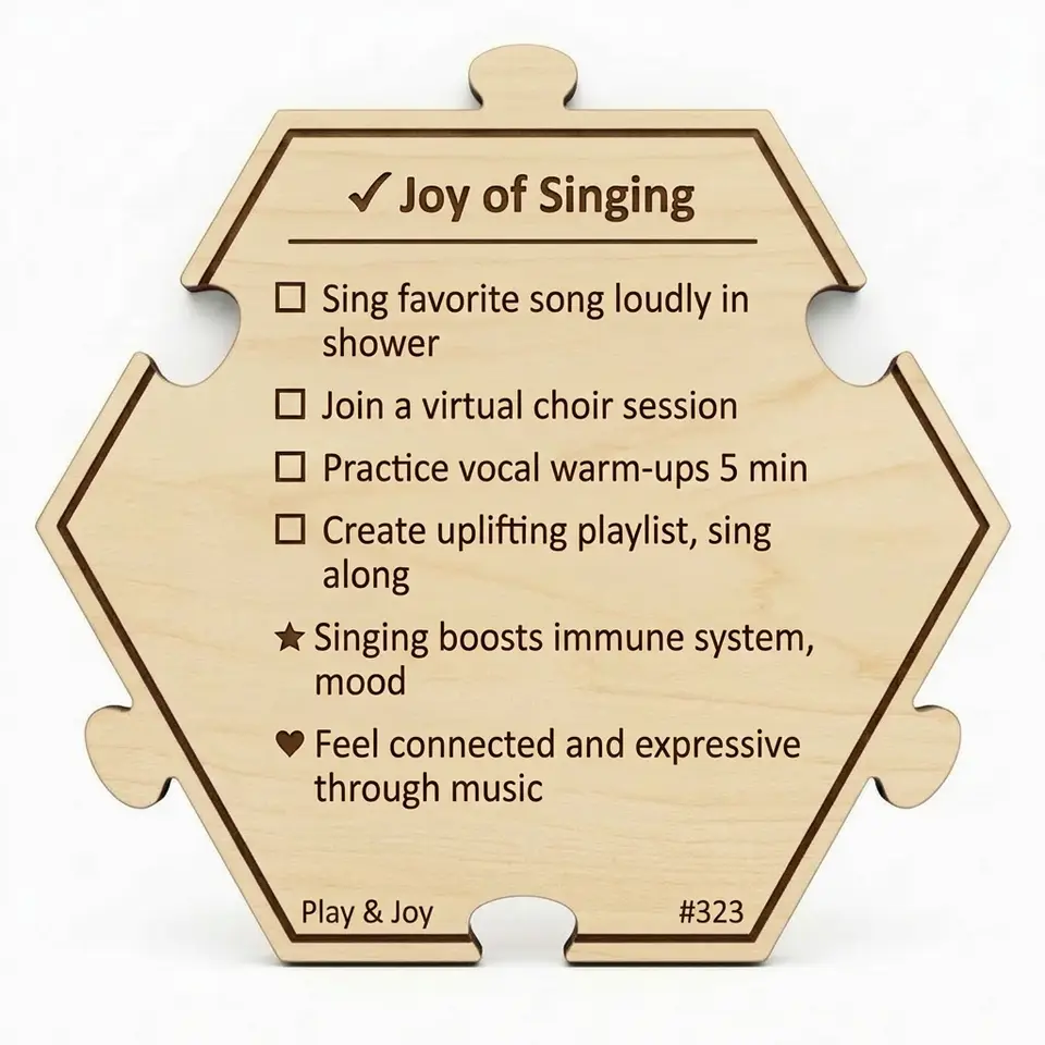 Embrace the Joy of Singing — Puzzle4Life™ piece back
