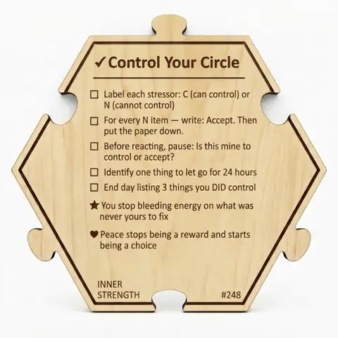 Control Your Circle — Puzzle4Life™ piece back