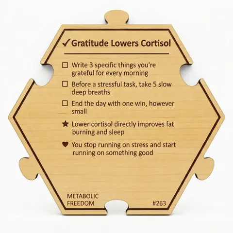 Gratitude Lowers Cortisol — Puzzle4Life™ piece back