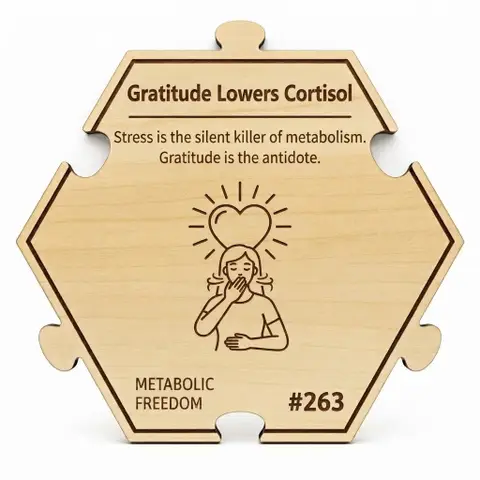 Gratitude Lowers Cortisol — Puzzle4Life™ piece front