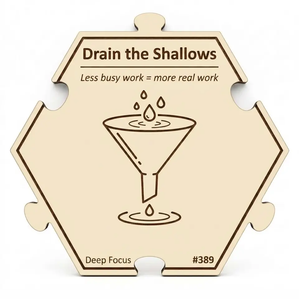 Drain the Shallows — Puzzle4Life™ piece front
