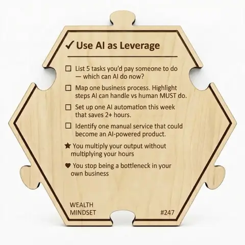 Use AI as Leverage — Puzzle4Life™ piece back