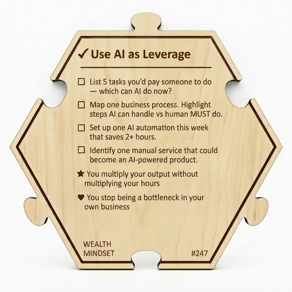 Use AI as Leverage — Puzzle4Life™ piece back